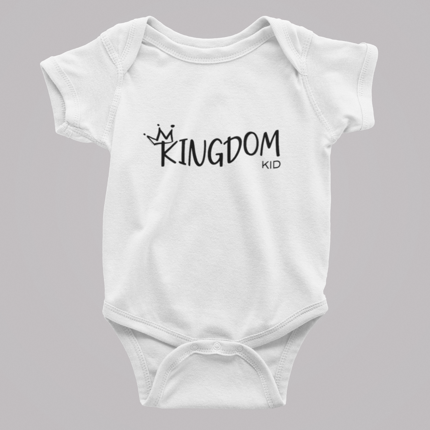Baby Unisex Short Sleeve Onesie (Crown)