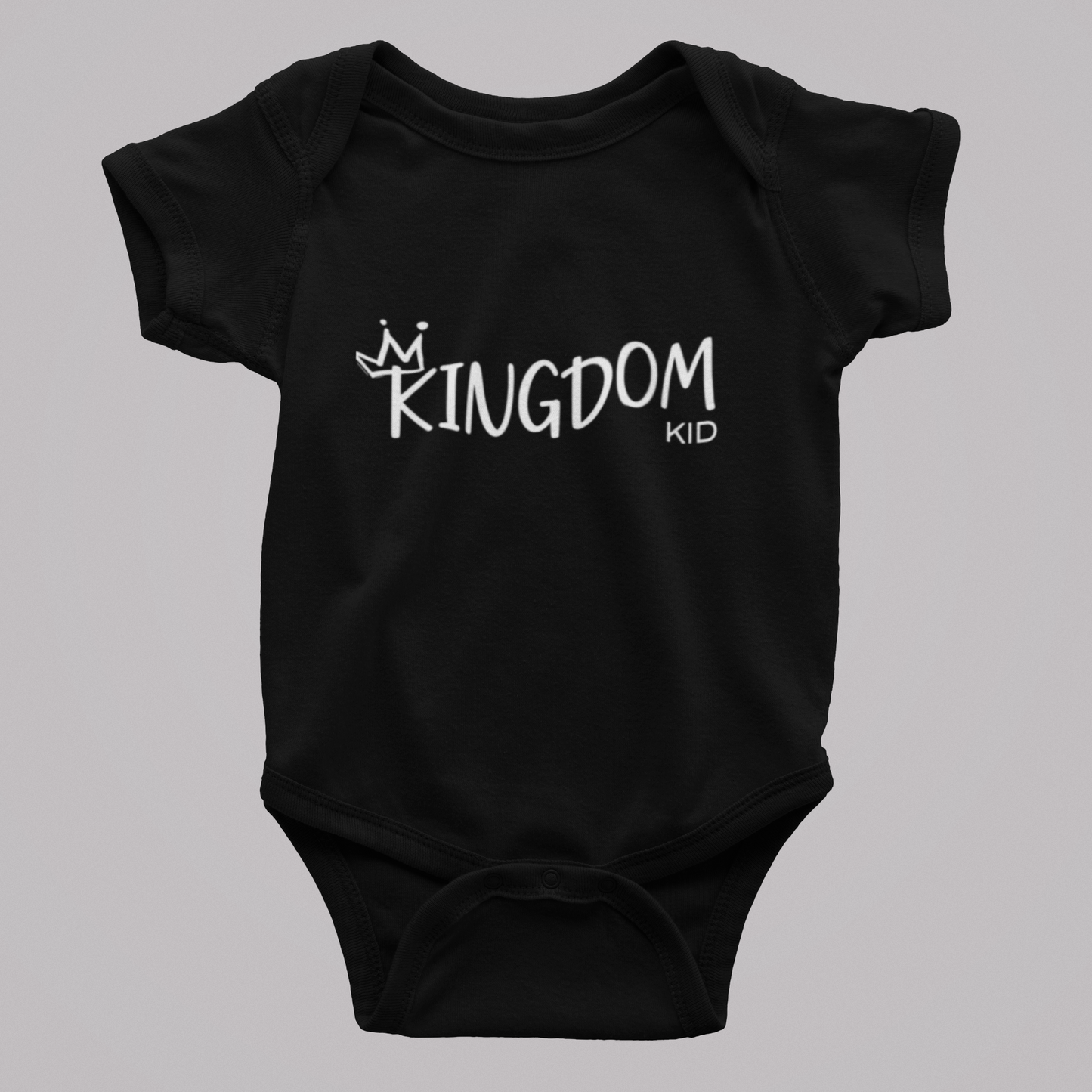 Baby Unisex Short Sleeve Onesie (Crown)