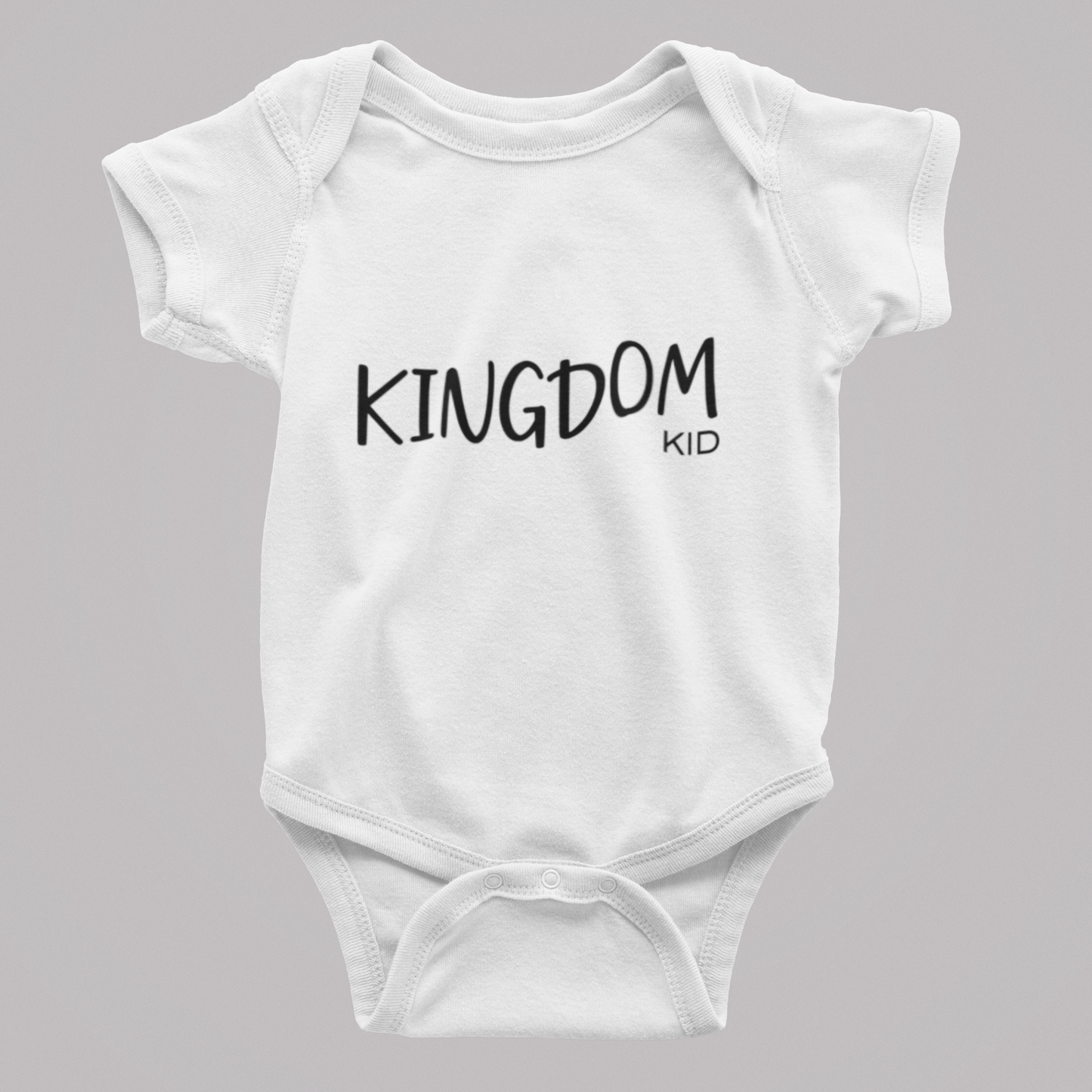 Baby Unisex Short Sleeve Onesie (No Crown)
